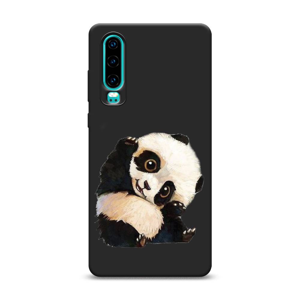 

Матовый силиконовый чехол "Большеглазая панда" на Huawei P30, Большеглазая панда