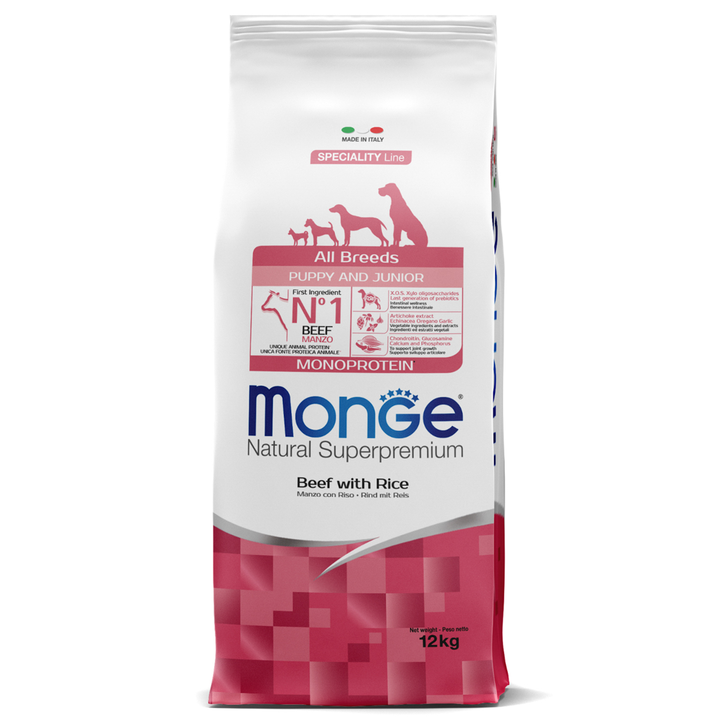фото Сухой корм для собак monge speciality monoprotein, говядина, рис, 12кг