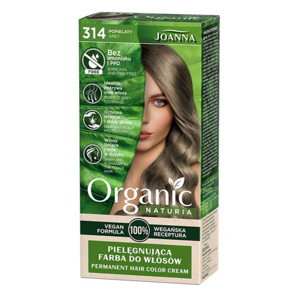 Краска для волос JOANNA Organic naturia тон 314 Пепельный
