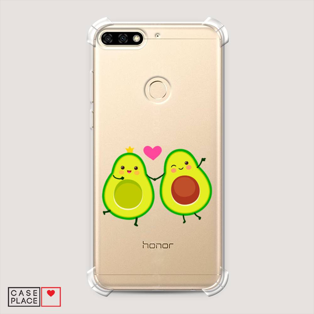 

Чехол Awog на Honor 7C "Авокадо любят", Зеленый;коричневый;розовый, 64551-1