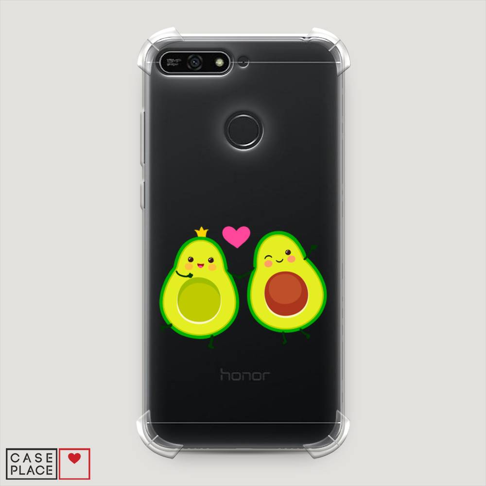 

Чехол Awog на Honor 7A Pro "Авокадо любят", Зеленый;коричневый;розовый, 65451-1