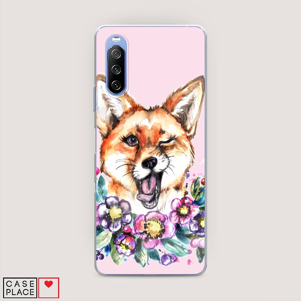

Чехол Awog на Sony Xperia 10 III "Подмигивающая лиса", Разноцветный, 54950-10
