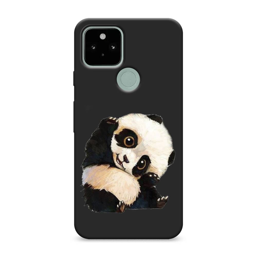 

Матовый силиконовый чехол "Большеглазая панда" на Google Pixel 5A, Большеглазая панда