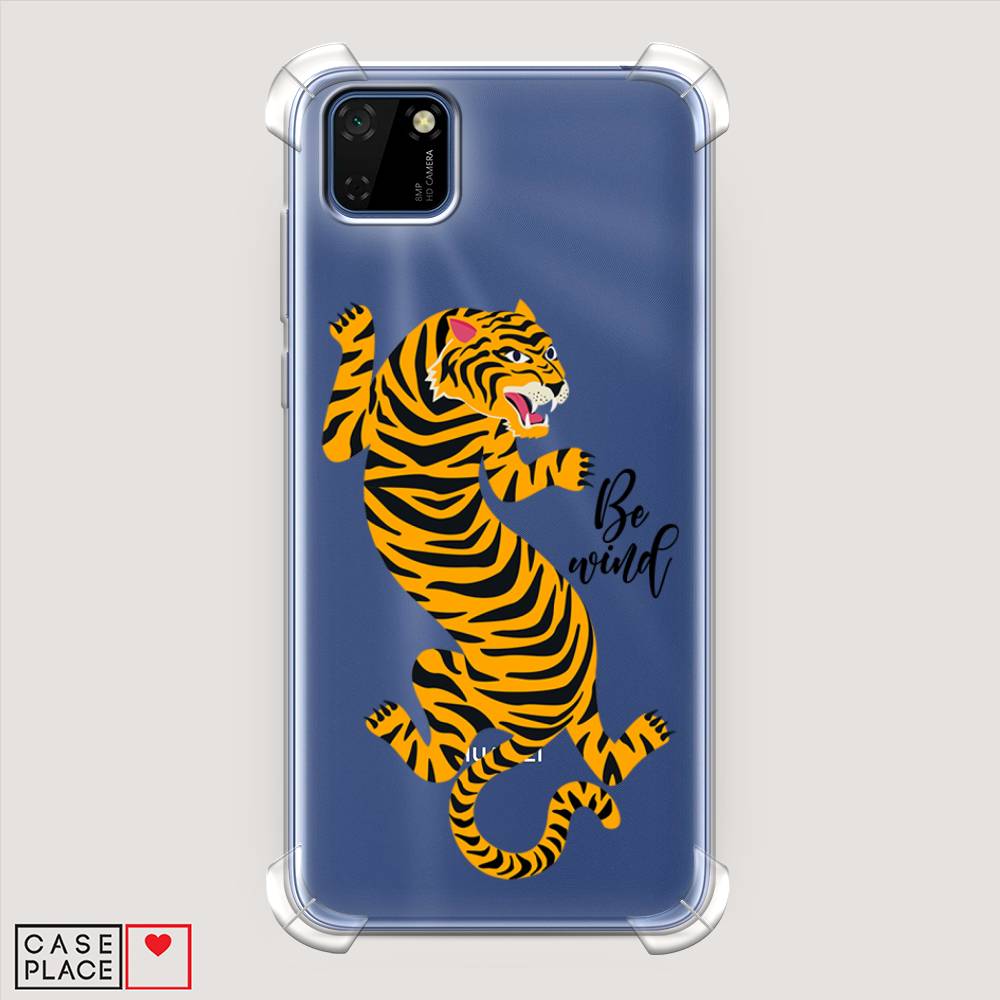 

Чехол Awog на Huawei Y5p "Tiger be wind", Желтый;черный