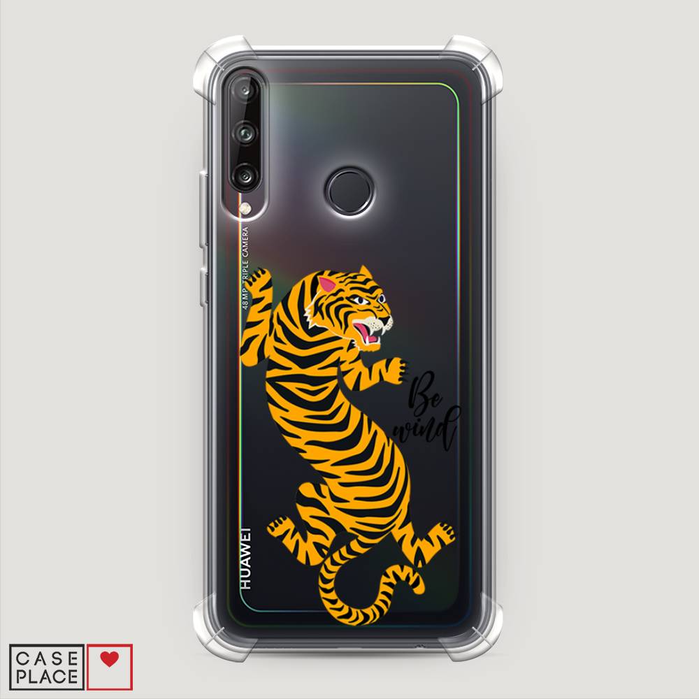 

Чехол Awog на Huawei P40 lite E "Tiger be wind", Желтый;черный