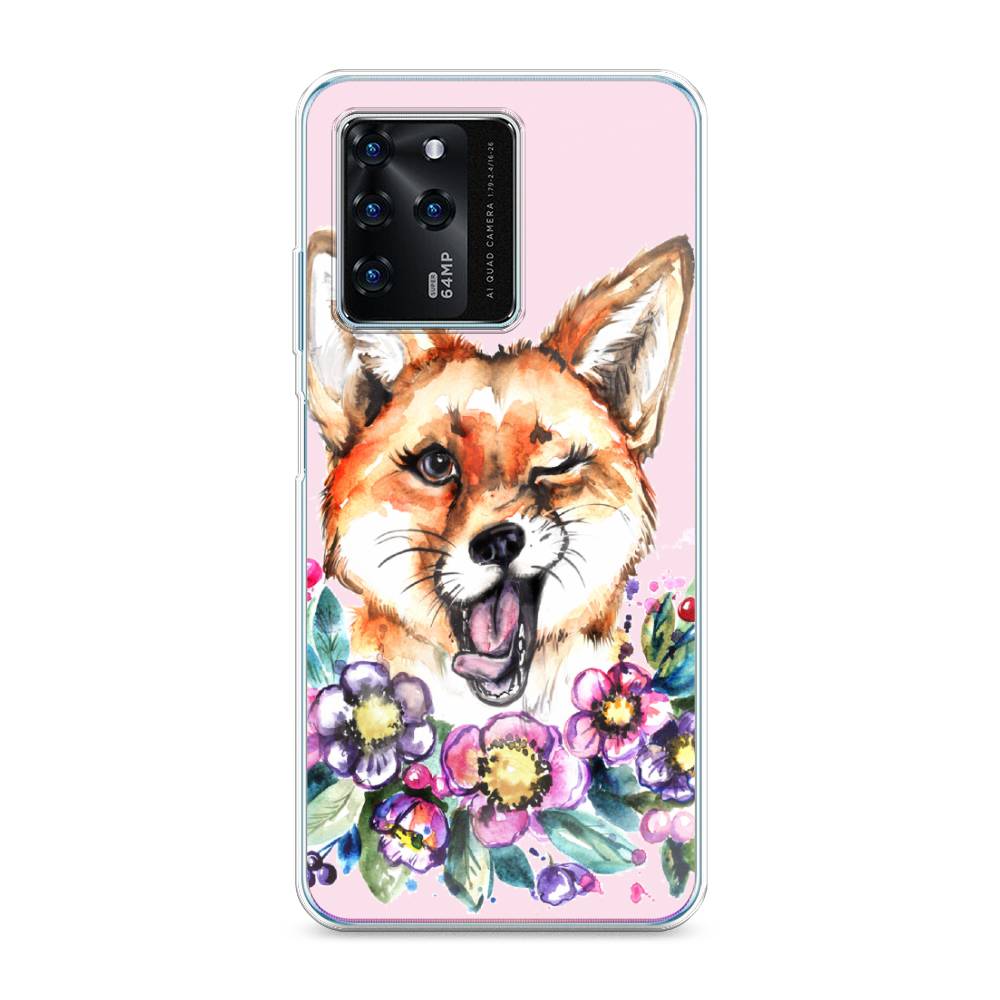 

Чехол Awog на ZTE Blade V30 / ЗТЕ Блэйд V30 "Подмигивающая лиса", Разноцветный, 135350-10