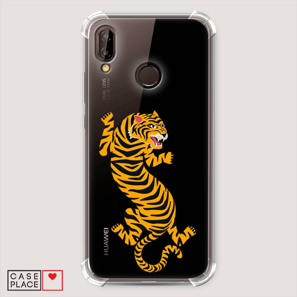 

Чехол Awog "Tiger be wind" для Huawei P20 Lite, Желтый;черный