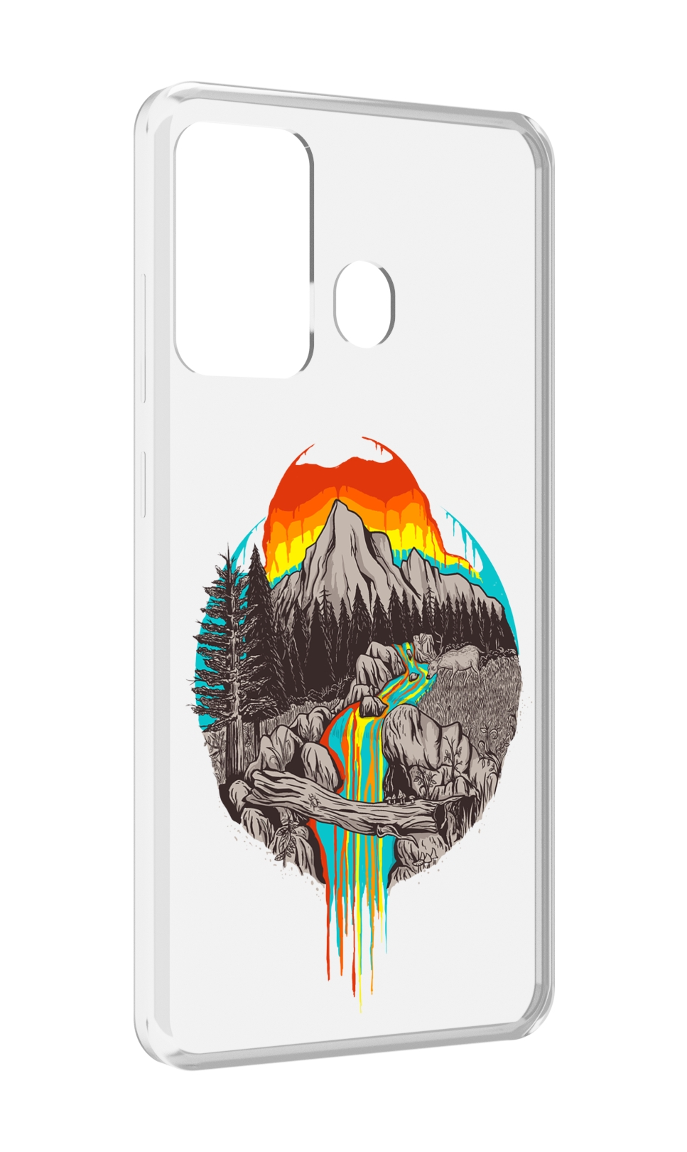 

Чехол MyPads Радужный водопад для ITEL A27 / ITEL P17, Прозрачный, Tocco