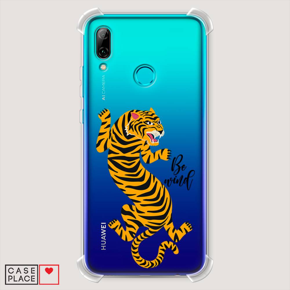 

Чехол Awog "Tiger be wind" для Huawei P Smart 2019, Желтый;черный