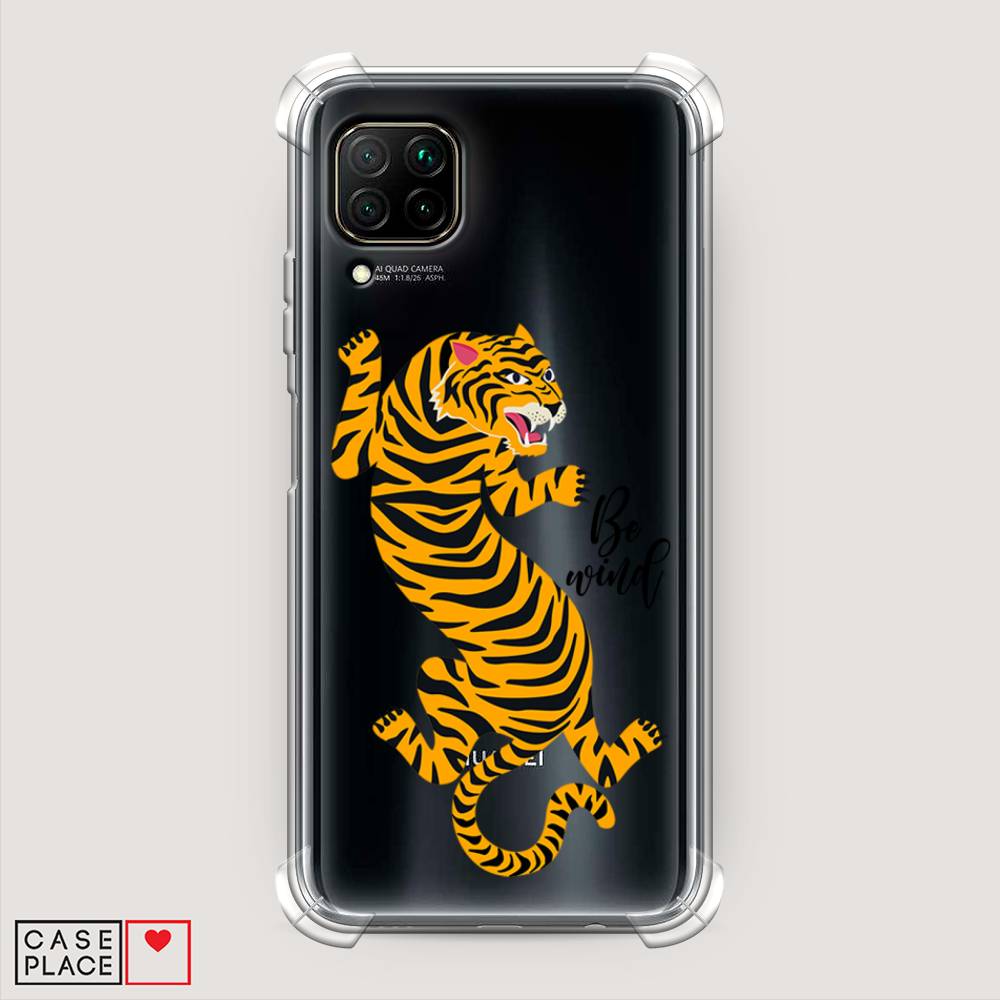 

Чехол Awog на Huawei Nova 6 SE "Tiger be wind", Желтый;черный