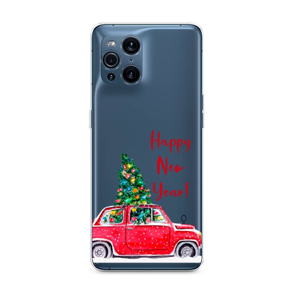 

Чехол для Oppo Find X3 Pro "Happy New Year", Красный;зеленый, 255750-5
