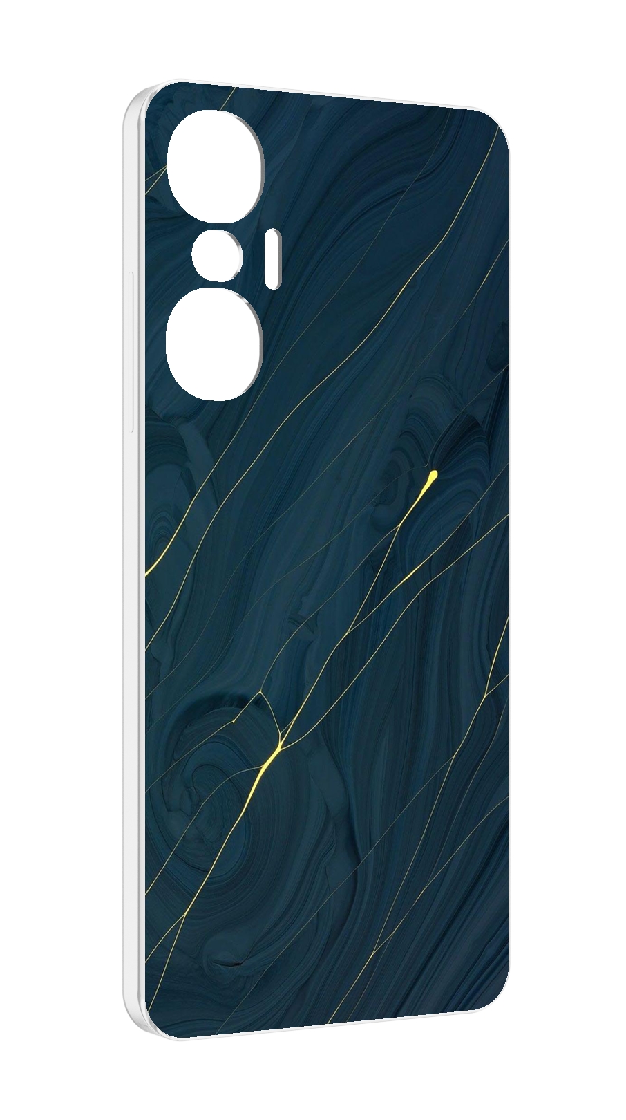 

Чехол MyPads дерево с золотыми трещинами для Infinix Hot 20S противоударный, Tocco