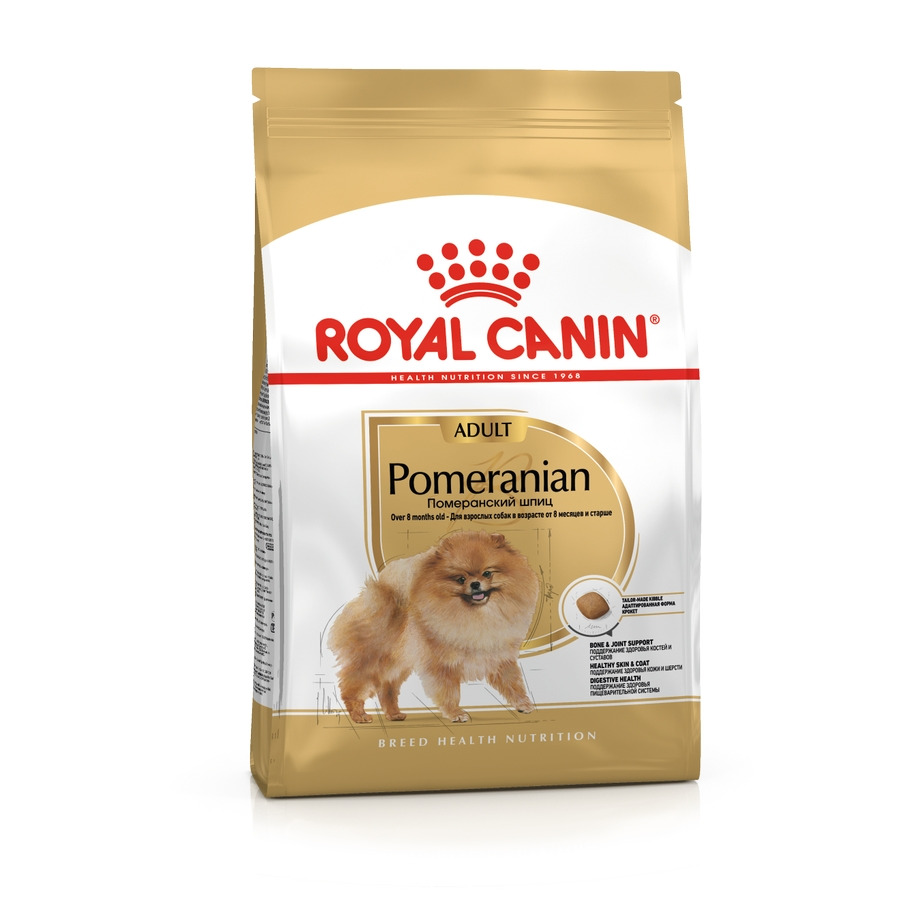 

Сухой корм для собак Royal Canin Pomeranian Adult, домашняя птица, 2шт, 500гр