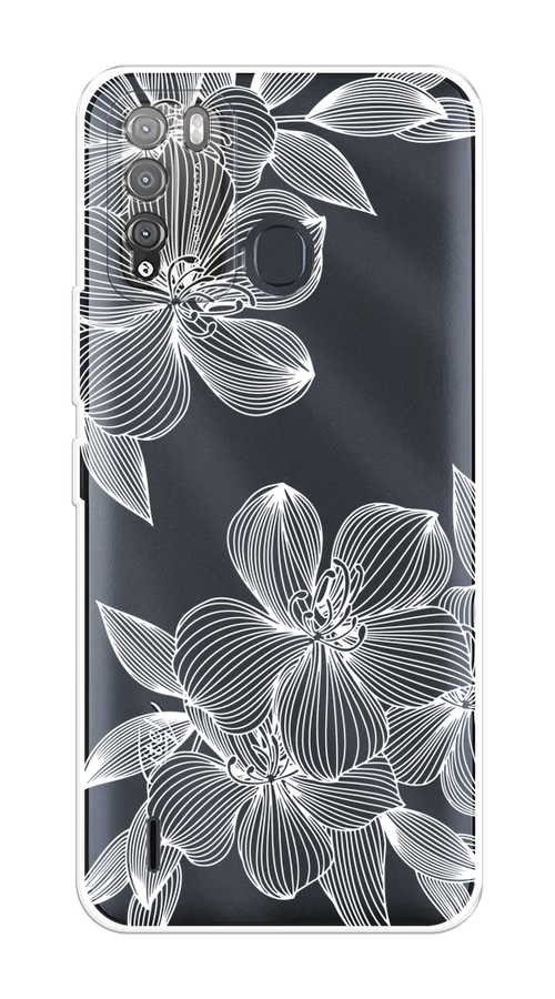 

Чехол на Itel Vision 1 Pro "Крокус", Белый;прозрачный, 3200350-1