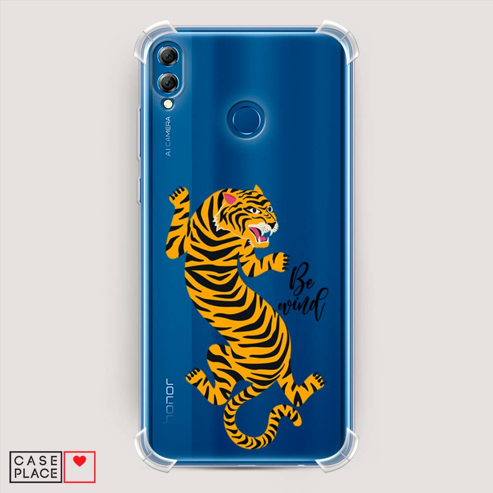 

Чехол Awog на Honor 8X "Tiger be wind", Желтый;черный