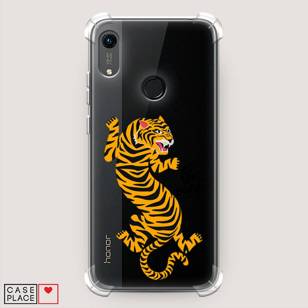 

Чехол Awog на Honor 8A (8A Pro/Prime) "Tiger be wind", Желтый;черный
