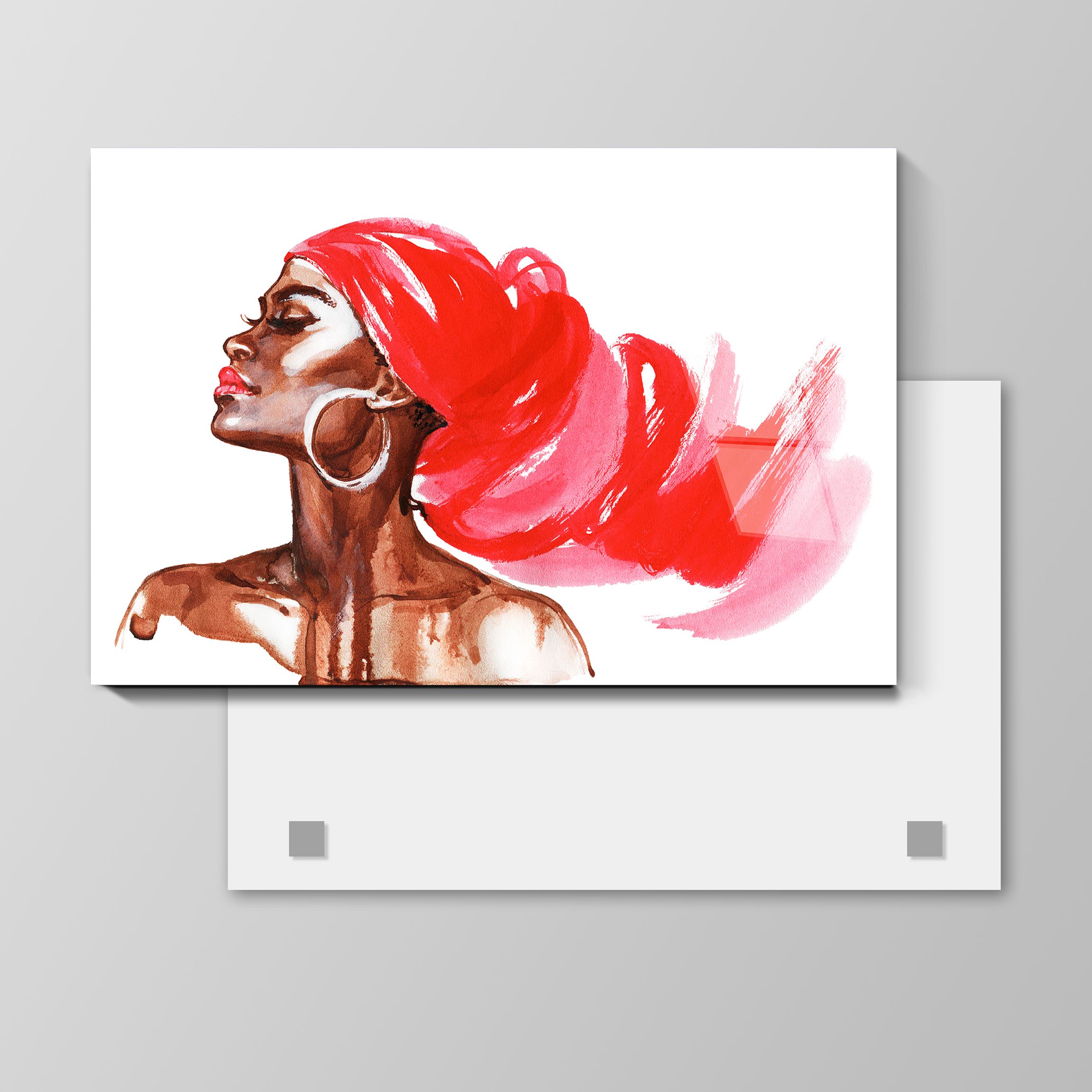 

Картина Африканская девушка 90х135 см на стекле 702398473, 702398473