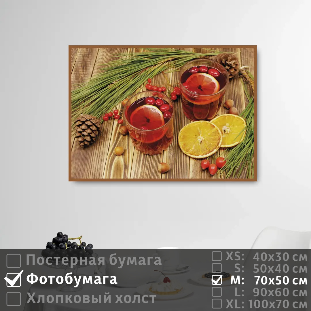 

Постер на фотобумаге ПолиЦентр Праздничный уютный чай 70х50 см, ПраздничныйУютныйЧай