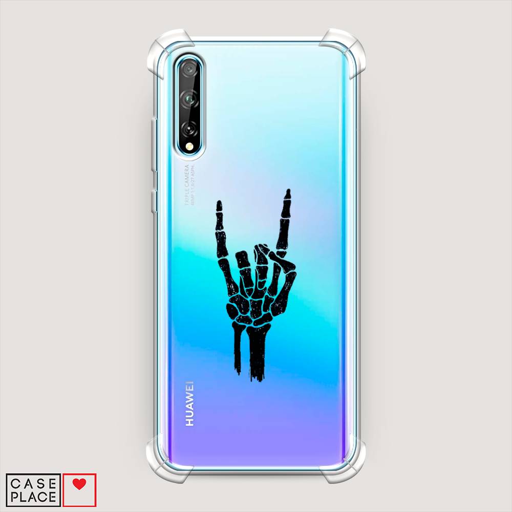 

Чехол Awog "Rock for a skeleton" для Huawei Y8p, Черный;прозрачный, 6103451-1