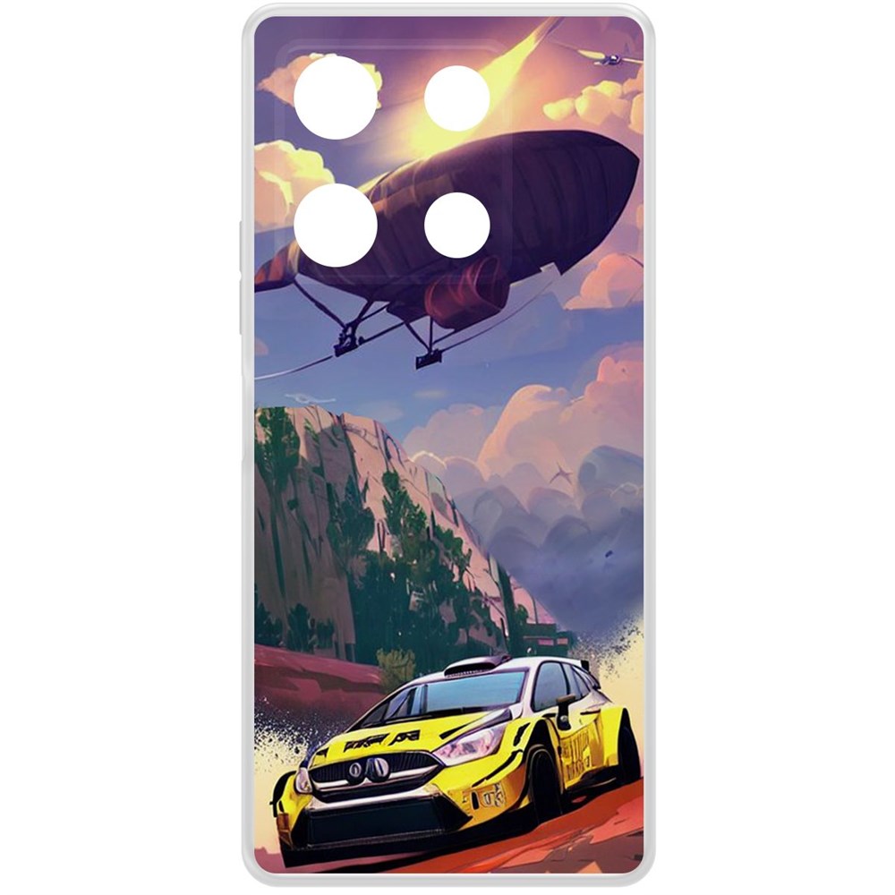 

Чехол-накладка Krutoff Clear Case Гонка для INFINIX Note 30 Pro, Прозрачный