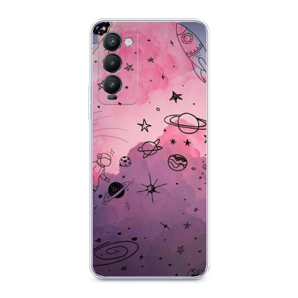 

Чехол Awog на Tecno Camon 18 "Радуга планет 3", Разноцветный, 300650-4