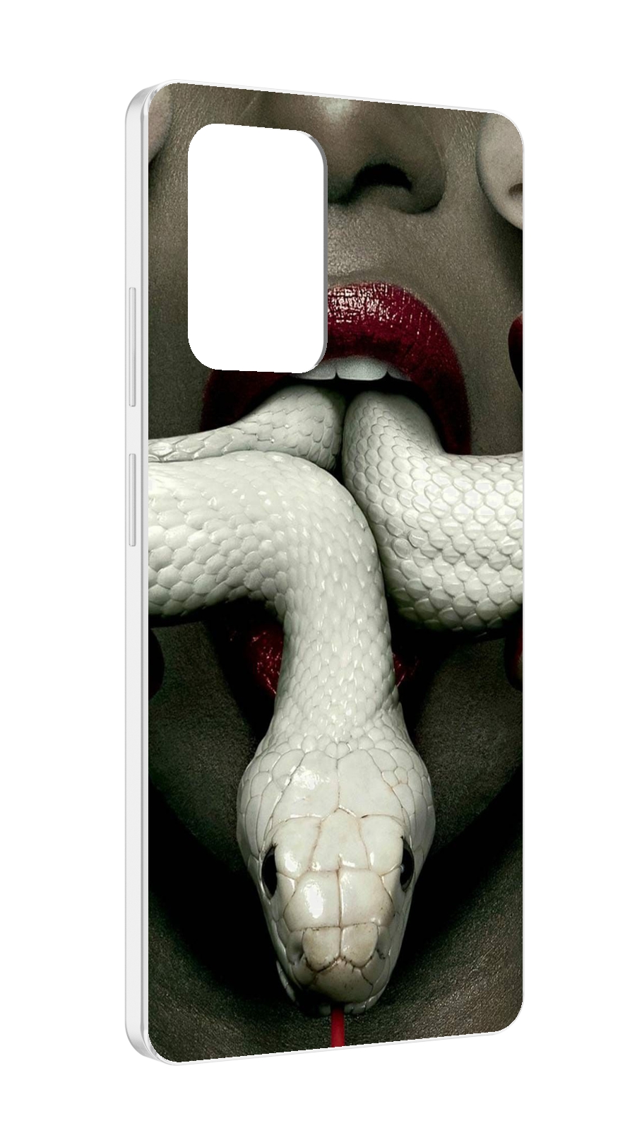 

Чехол MyPads белая-змея для ZTE Blade V40 Pro, Tocco