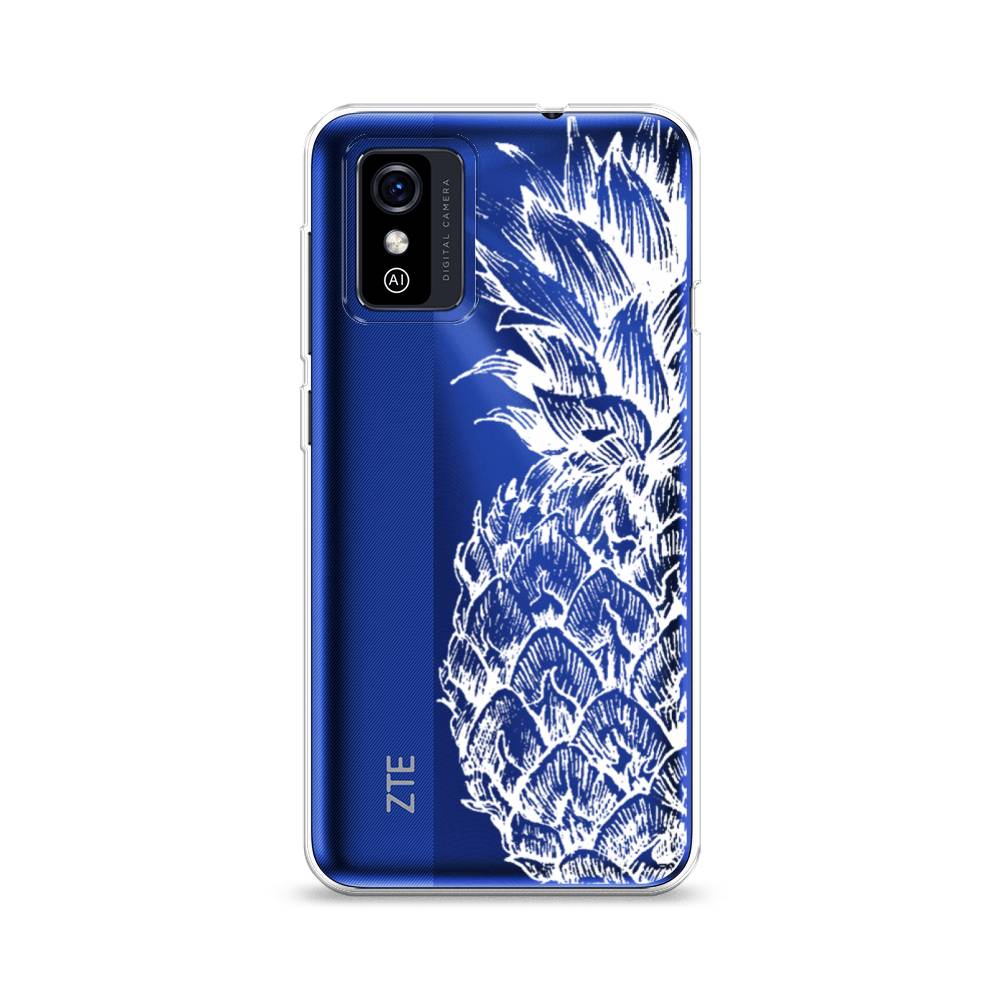 

Чехол Awog на ZTE Blade L9 / ЗТЕ Блэйд L9 "Ананас графика белая", Разноцветный, 135250-10
