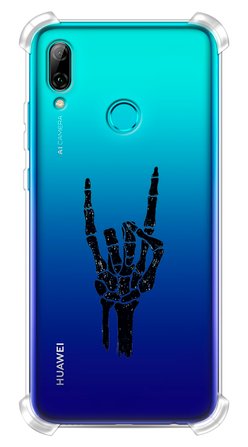 

Чехол Awog на Huawei P Smart 2019 "Rock for a skeleton", Черный;прозрачный, 67251-1