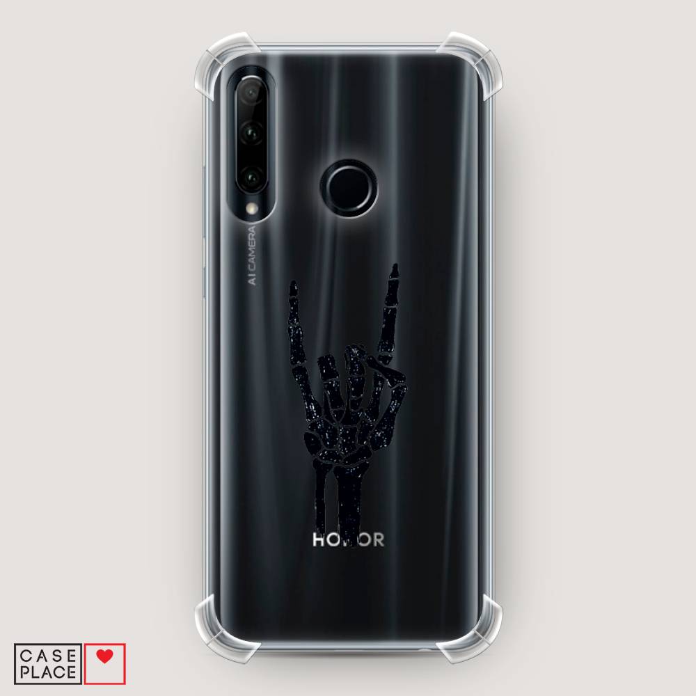 

Чехол Awog на Honor 20 Lite 2019 "Rock for a skeleton", Черный;прозрачный, 68951-1