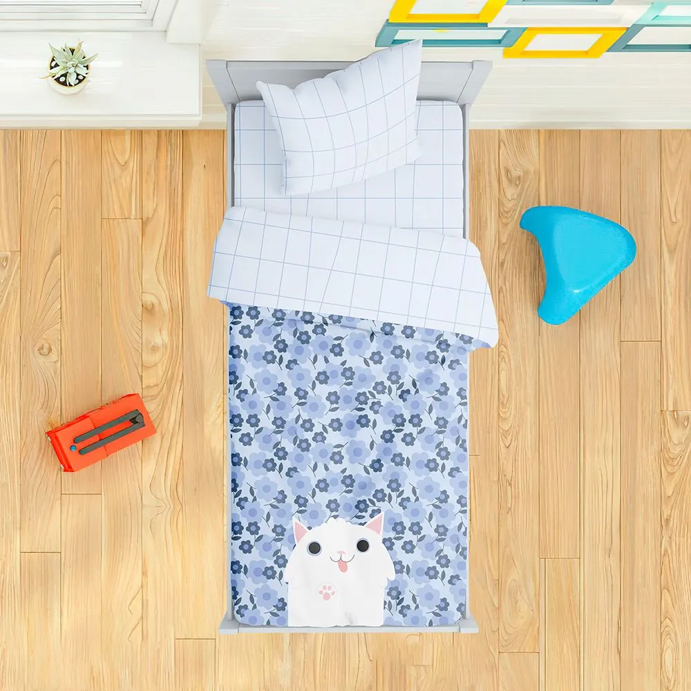 

Комплект постельного белья BELLEHOME Котомания 200 TC, сатин, 1,5 спальный