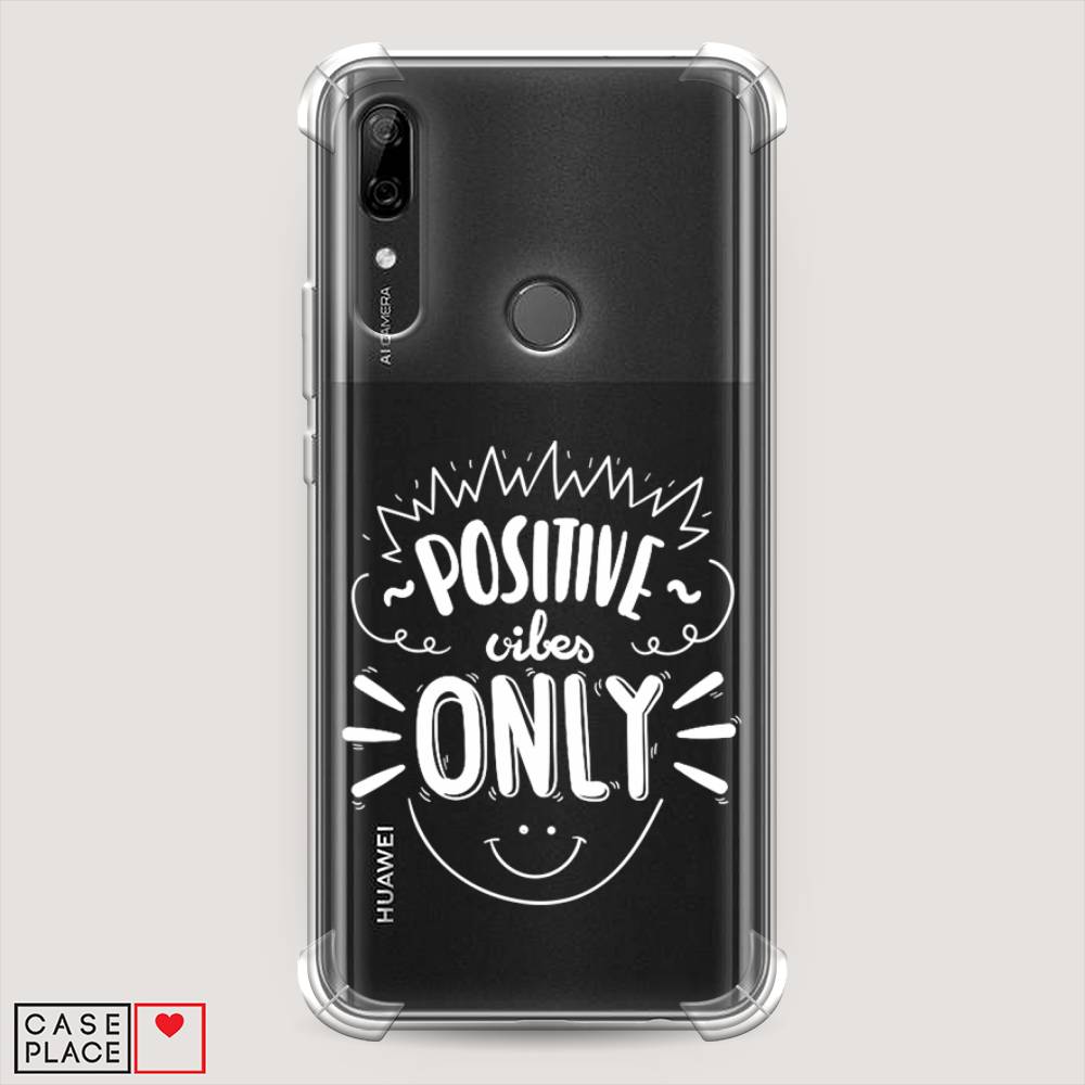 

Чехол Awog на Huawei P Smart Z "Positive vibes only графика", Белый, 69451-1