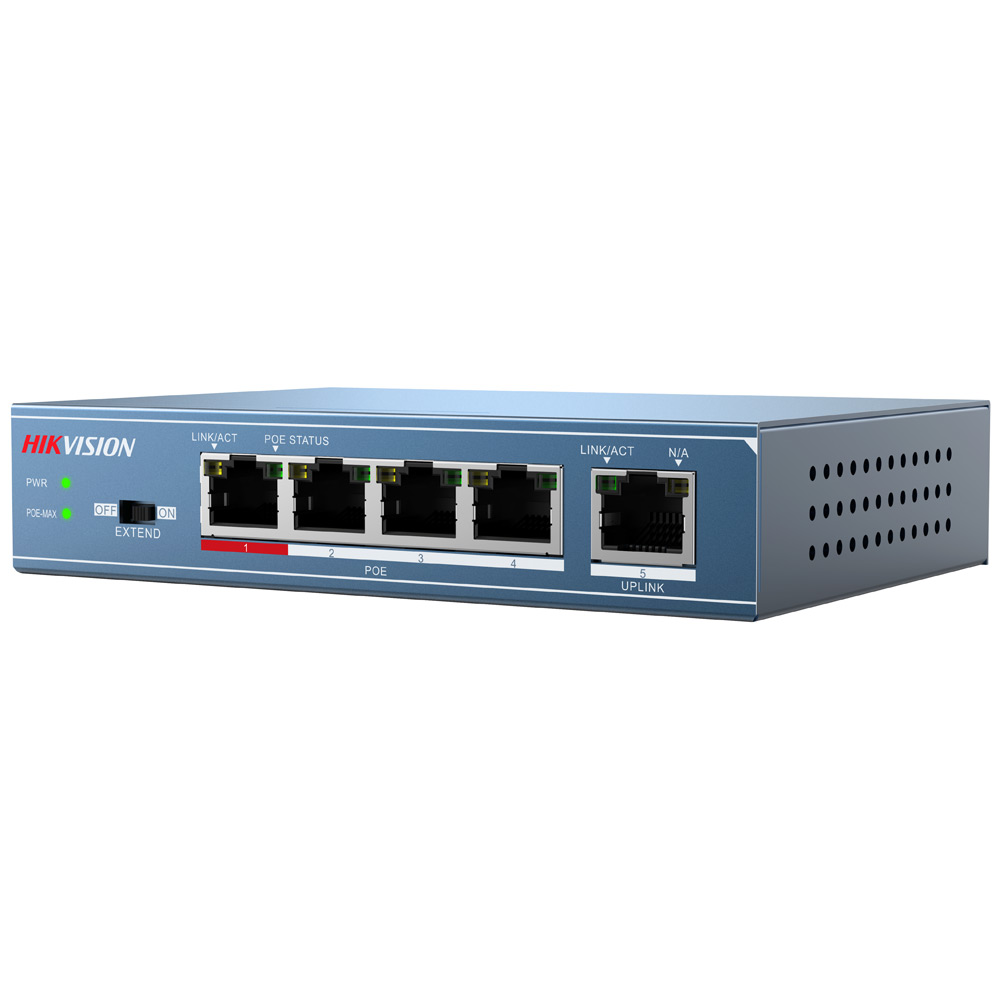 

PoE-коммутатор Hikvision DS-3E0105P-E, DS-3E0105P-E