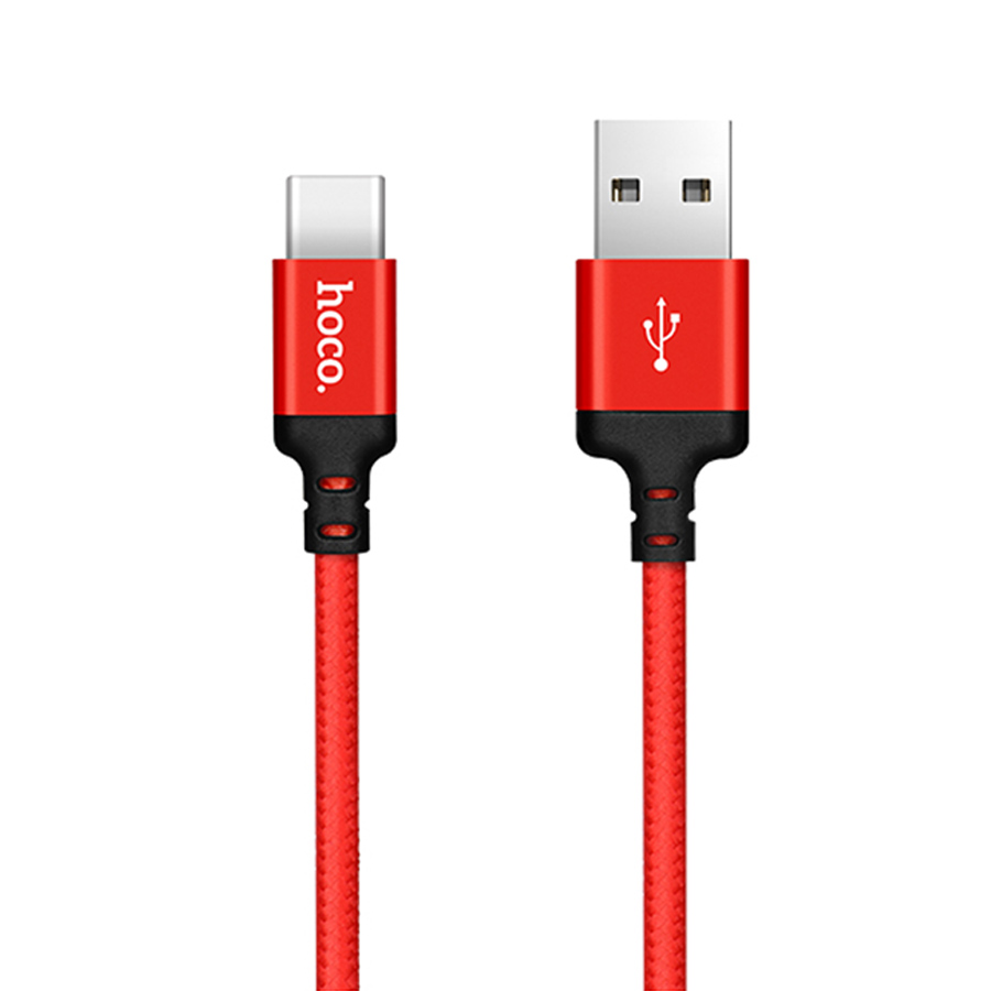 

Кабель Hoco X14 Times speed USB Type-C - USB 2м, красный; черный, X14 Times speed