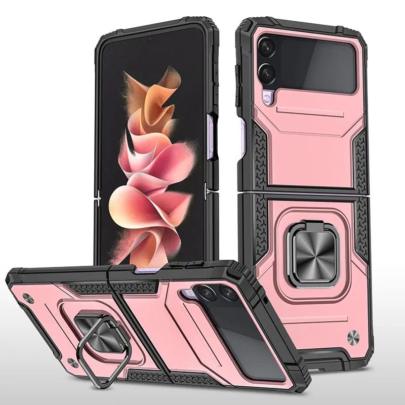 

Противоударный чехол Legion Case Bright для Samsung Galaxy Z Flip 3, Розовый;черный