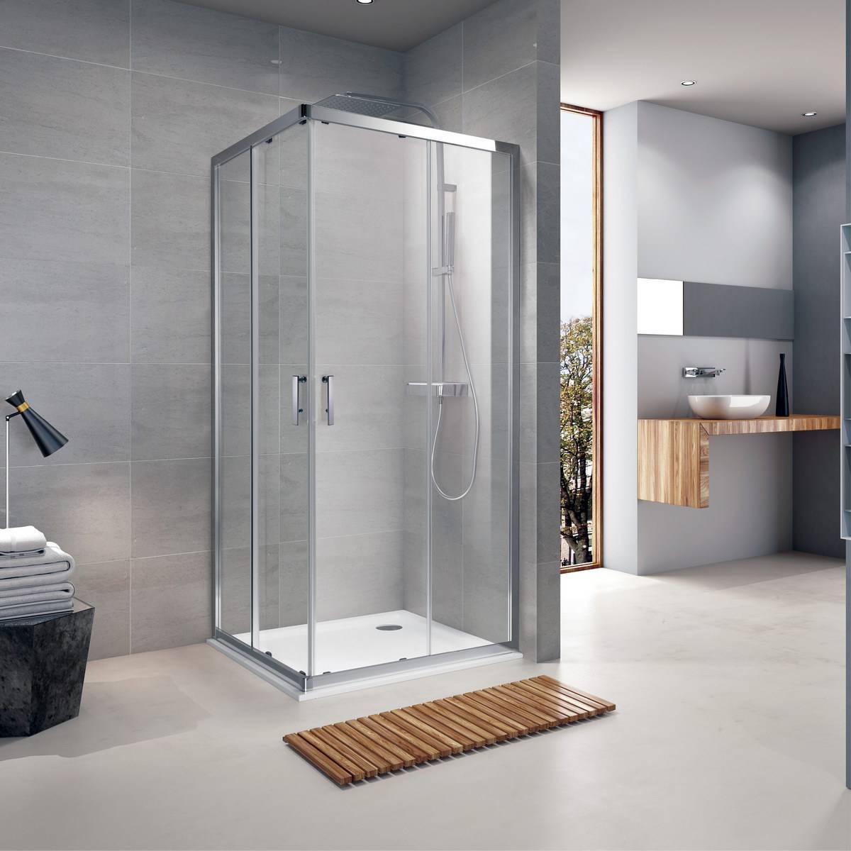 

Душевое ограждение Koller Pool GRACE G90SG 900x900x1900 не прозрачное Grape 6мм хром