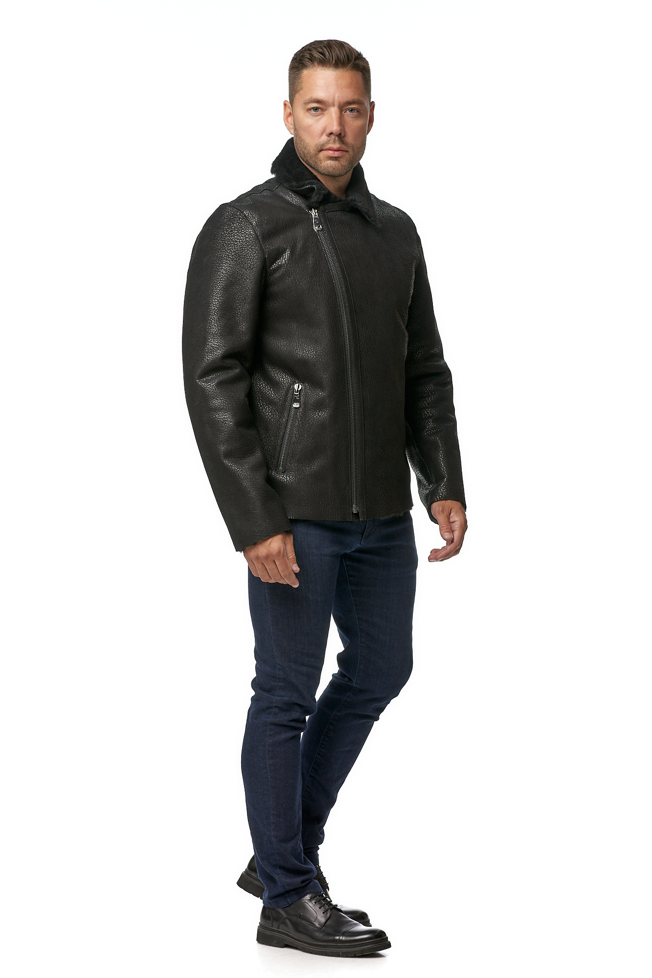 

Дубленка мужская МОСМЕХА 8013291 черная 54 RU, 8013291