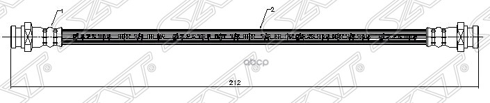 

Шланг тормозной SAT STMB500748