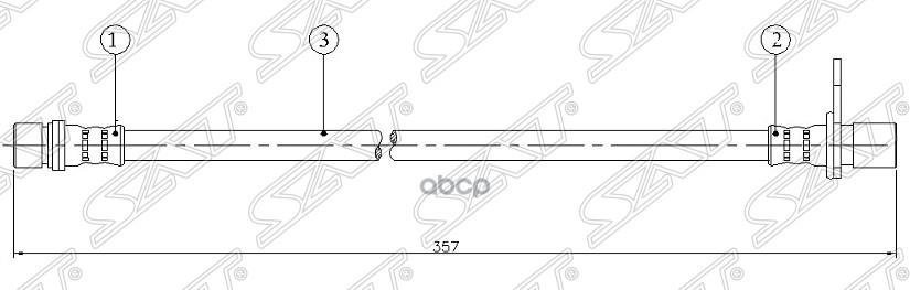 фото Шланг тормозной sat st9094702694