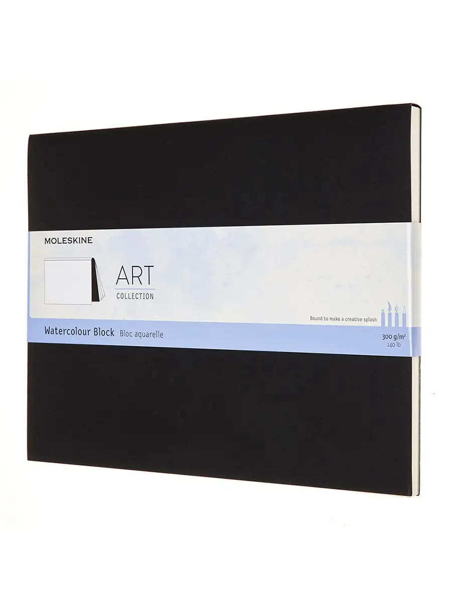 

Блокнот Moleskine ART WATERCOLOR ARTWBL4 XLarge 190х250мм 20 листов нелинованный черный