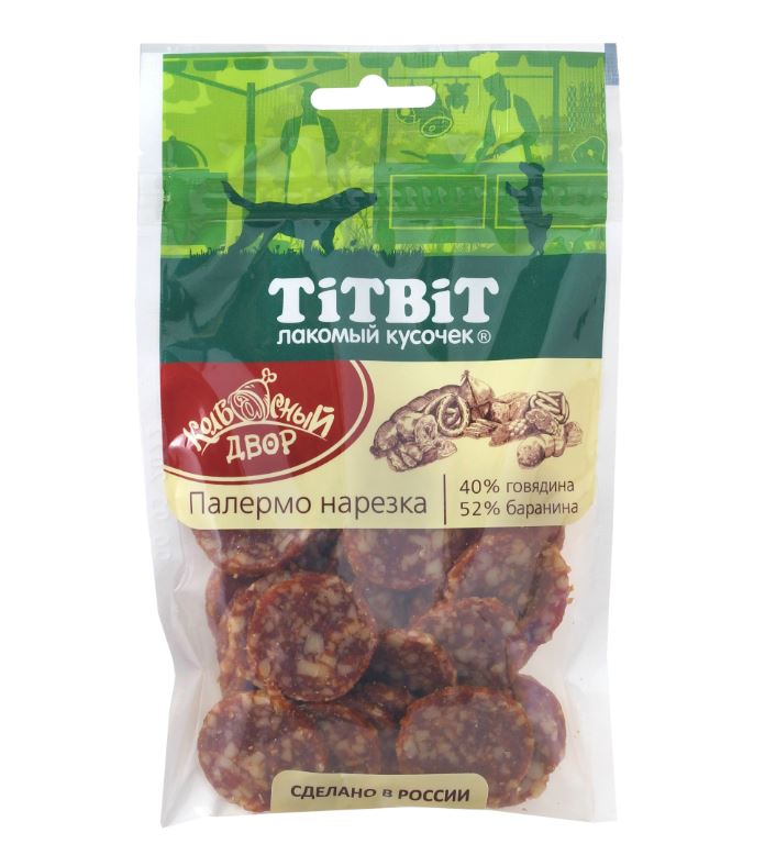 

Лакомство для собак Titbit нарезка Палермо, 80 г
