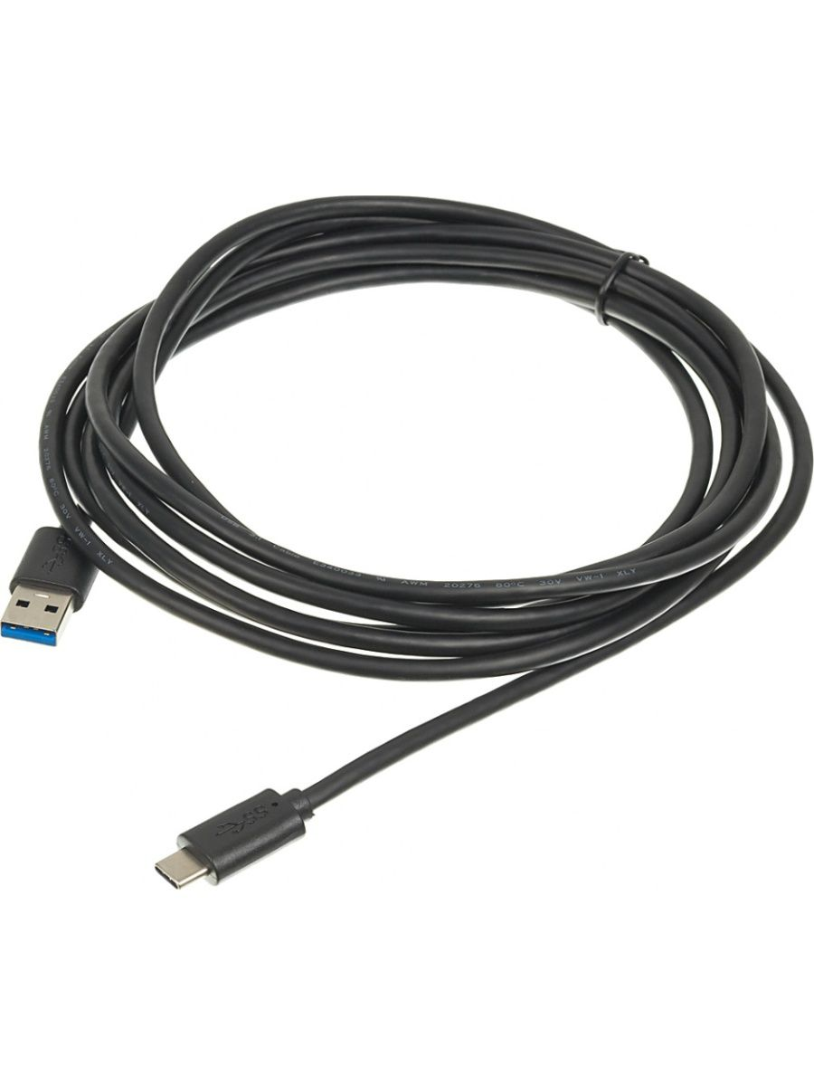 Кабель Buro BHP USB-TPC-3 USB 3.0 A(m) - USB Type-C (m) 3 м, черный