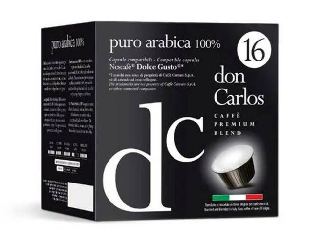 

Капсулы для кофемашин Don Carlos Puro Arabica 16шт стандарта Dolce Gusto