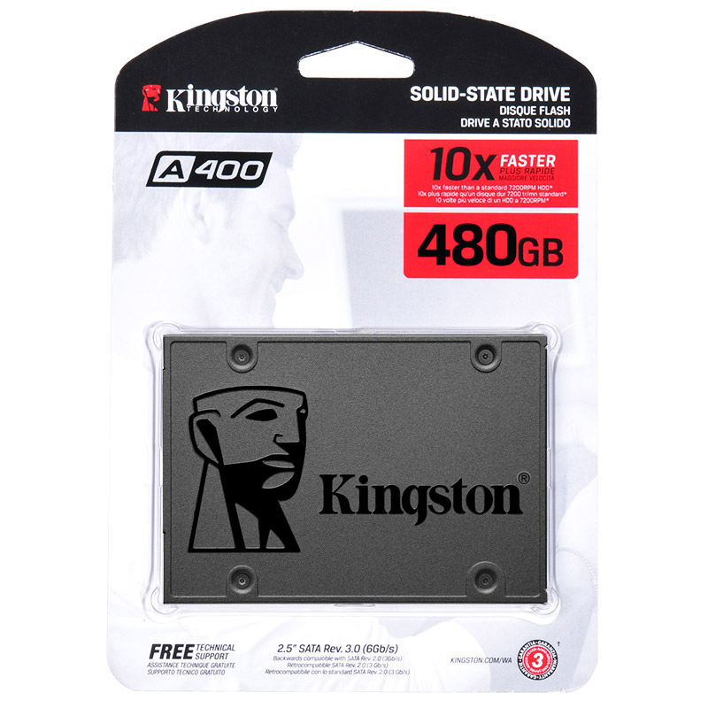 

SSD накопитель Kingston A400 2.5" 480 ГБ (4311182), A400 480GB