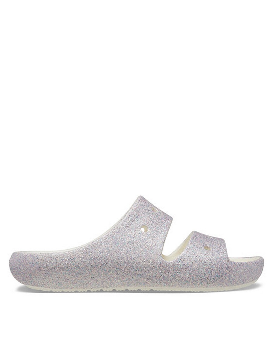 

Сланцы женские Crocs Classic Glitter Sandal V2 Kids Mystic 209705 серые 35.5 RU, Серый, Classic Glitter Sandal V2 Kids Mystic 209705