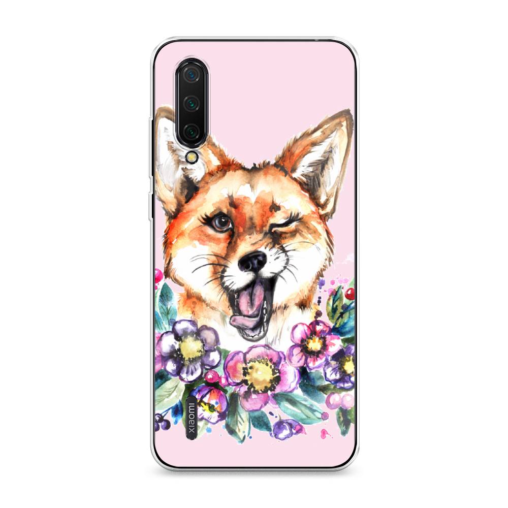 

Чехол Awog на Xiaomi Mi CC9 "Подмигивающая лиса", Разноцветный, 36150-10