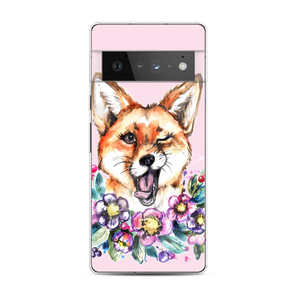 

Чехол Awog на Google Pixel 6 Pro "Подмигивающая лиса", Разноцветный, 270950-10