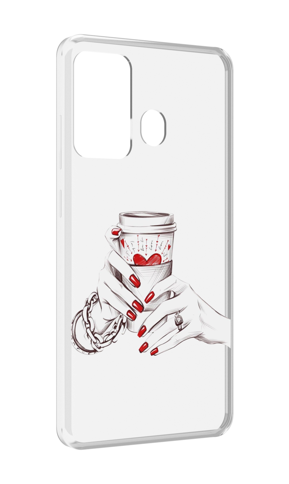 

Чехол MyPads Любовный-стакан для ITEL A27 / ITEL P17, Прозрачный, Tocco