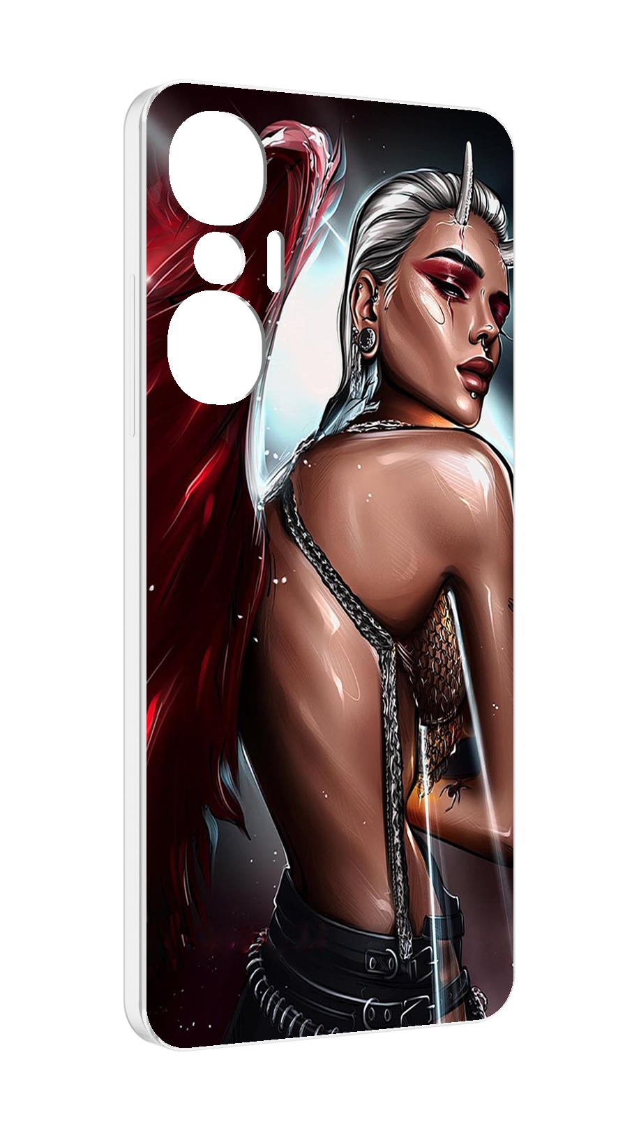 

Чехол MyPads девушка-с-крыльями женский для Infinix Hot 20S противоударный, Tocco