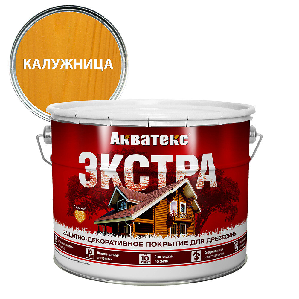 

Антисептик Акватекс Экстра калужница 9 л, Коричневый