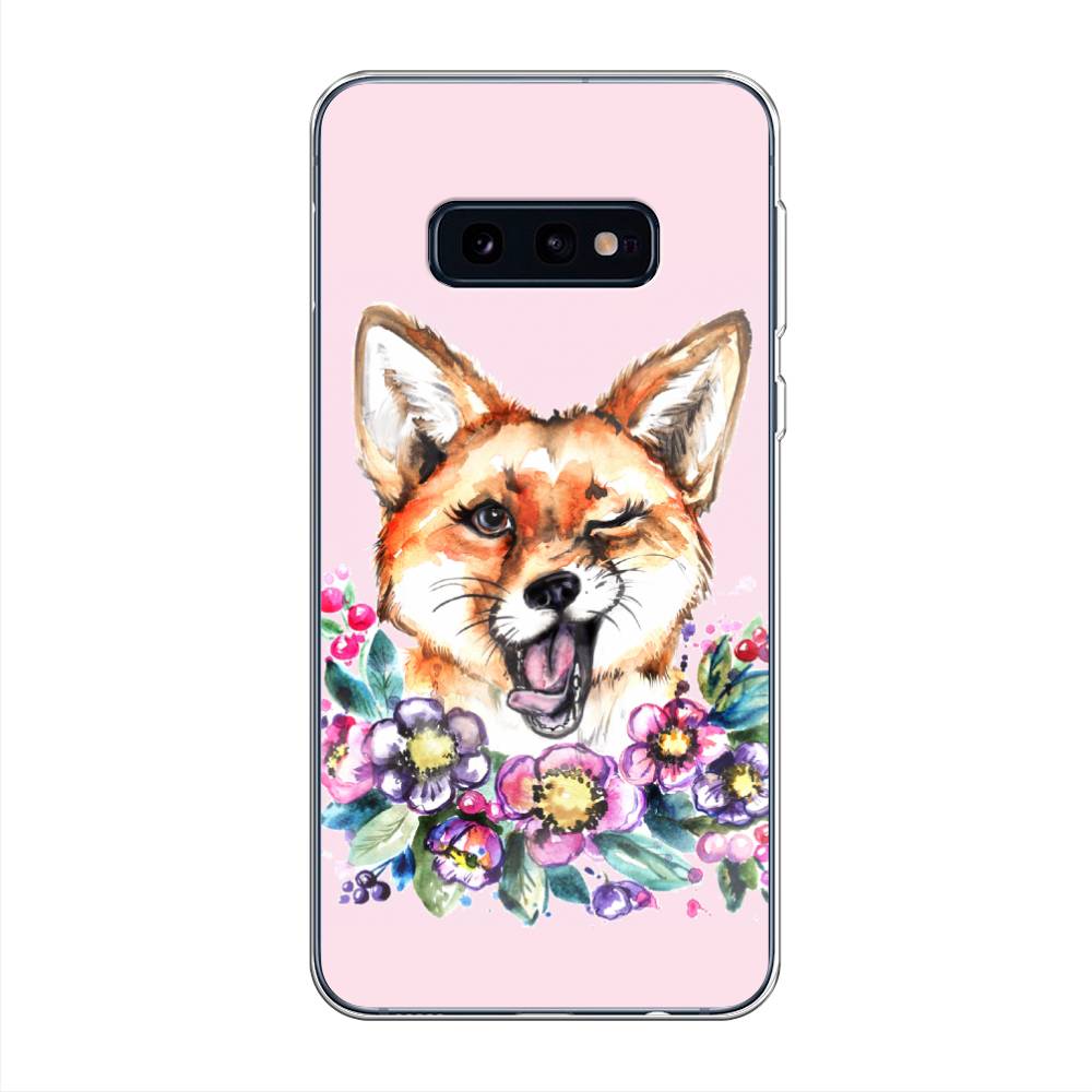 

Чехол Awog на Samsung Galaxy S10E "Подмигивающая лиса", Разноцветный, 27250-10